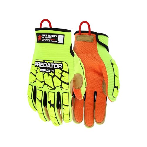 Main product image of PD4900 Predator Mechanic Work Gloves, Kevlar Aramid Liner, TPR Back, High Visibility, Impact 1 (2XL)