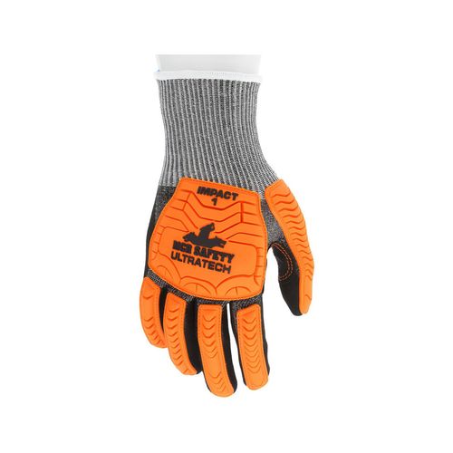 Main product image of UT1952 UltraTech Mechanic Work Gloves, HyperMax HPPE, Nitrile Foam Coated, TPR Back, Black/Orange (Small)
