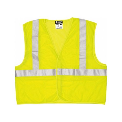Main product image of VCL2MLFR Luminator High Visibility Reflective Safety Vest w/ Silver Stripes, Limited Flammability, Lime (Medium)