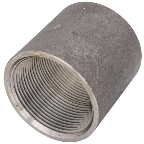 Main product image of 2-1/2" Black Steel Merchant Coupling Taper Tapped
