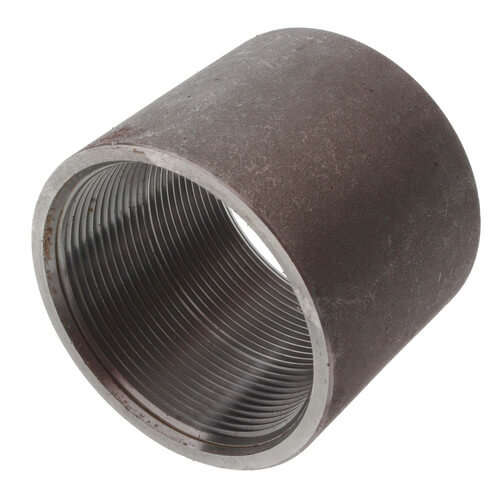 Main product image of 3" Black Steel Merchant Coupling Taper Tapped