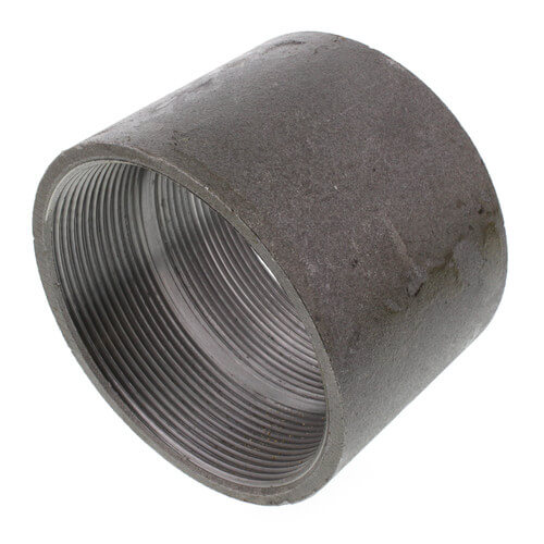 Main product image of 4" Black Steel Merchant Coupling Taper Tapped