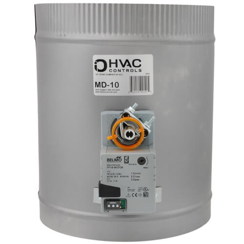 MD10 iO HVAC Controls MD10 10" Round Motorized Zone Damper