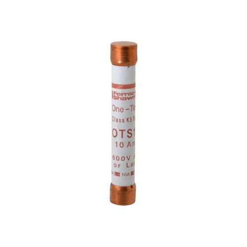 Main product image of 10 A 127 mm OAL 20.7 mm Dia Cylindrical Fast-Acting Fuse, OTS10