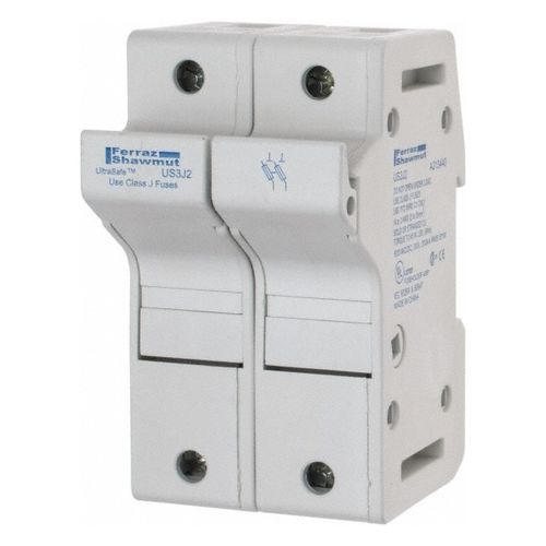 Main product image of Fuse Holder, 2 Pole, DIN Rail Mount, 600 VAC/VDC, 30A, US3J2