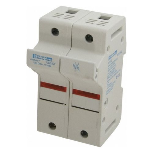 Main product image of Fuse Holder, 2 Pole, DIN Rail Mount, 600 VAC/VDC, 30A, US3J2I