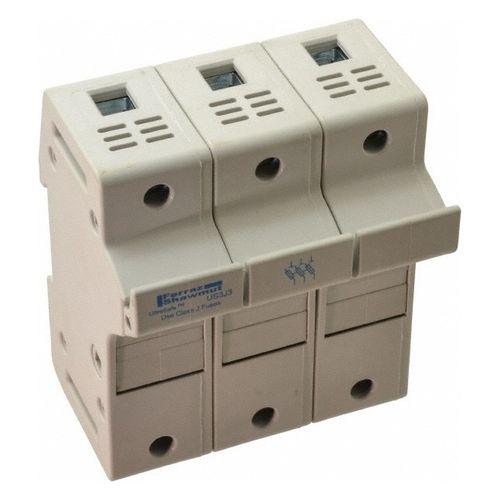 Main product image of Fuse Holder, 3 Pole, DIN Rail Mount, 600 VAC/VDC, 30A, US3J3