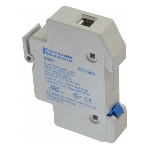 Main product image of Fuse Holder, 1 Pole, DIN Rail Mount, 1000 VDC, 30A, USM1