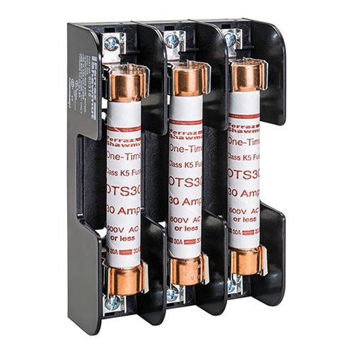 Main product image of Class H/K 600V 30A 3-Pole Fuse Block, Box Lug Terminal, 60308