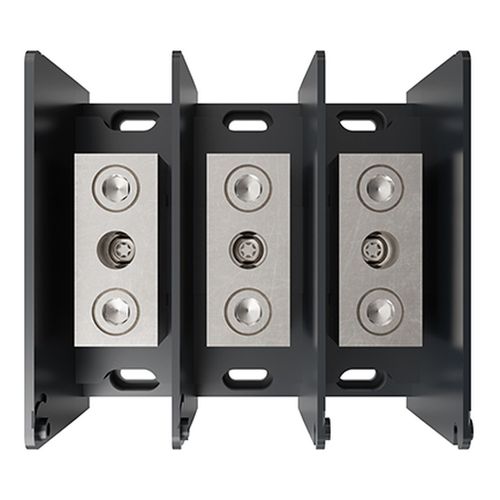 Main product image of 3-Pole Aluminum Intermediate Power Distribution Block, 350 MCM-6 AWG, 67003