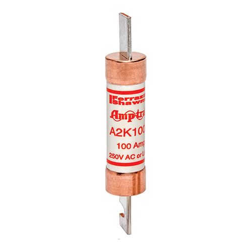 Main product image of Class RK1 Fast-Acting Power Fuse, 250 VAC/VDC, 100A, Blade Terminal, A2K100R