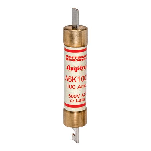 Main product image of Class RK1 Fast-Acting UL Power Fuse, 600 VAC/300 VDC, 100A, A6K100R