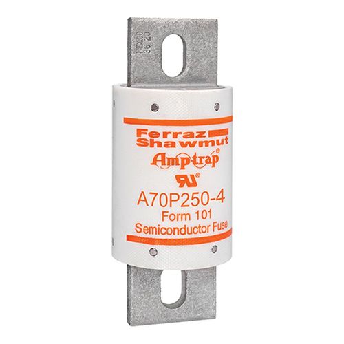 Main product image of Semiconductor Protection Fuse, 700 VAC/650 VDC, 250A, Very Fast Acting, A70P250-4