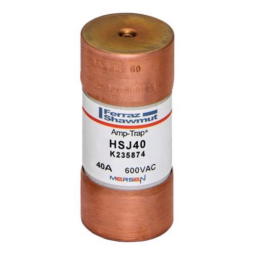 Main product image of Class J High-Speed UL Power Fuse, 600 VAC/500 VDC, 40A, Ferrule Terminal, HSJ40