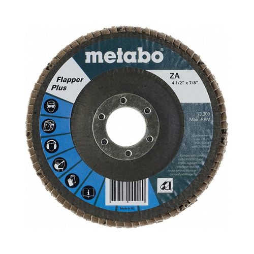 Main product image of 4-1/2" Flapper Plus Flap Disc, 7/8" Arbor Hole, 40 Grit, Zirconia Alumina (Type 27)