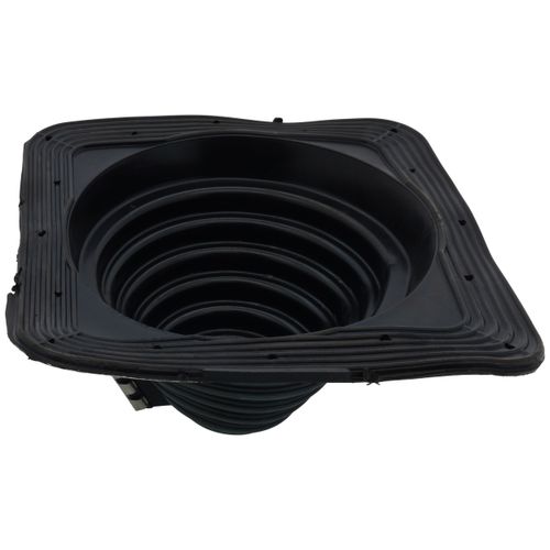 Main product image of Closed to 5-3/4" Square Multi-Flash Master Flash w/ Retrofit Option for Metal Roofs, Model #3 (Black EPDM)