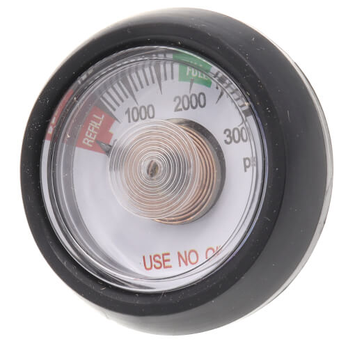 Main product image of 1-1/2" Back Port Gauge, 0-3000psi