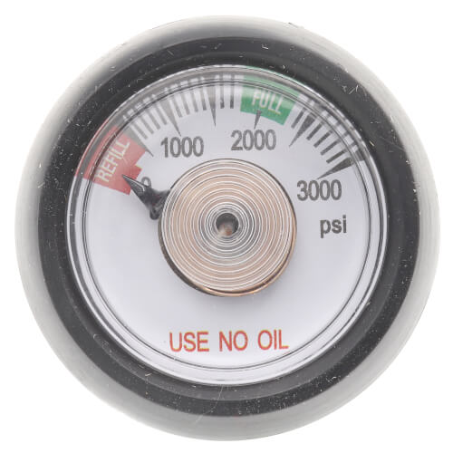 Main product image of 1-1/2" Back Port Gauge, 0-3000psi