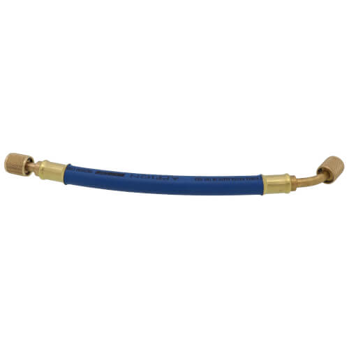 3/8" MegaFlow High-Speed Filter Dryer Hose, 1', 1/4" x 1/4" 45-Degree Flare (Blue)