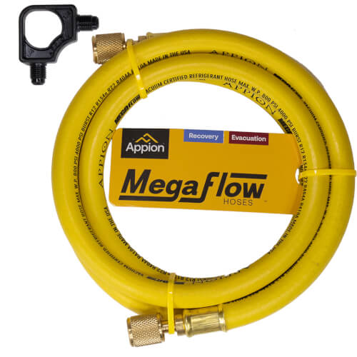 Main product image of 3/8" MegaFlow High-Speed Recovery Hose, 6', 1/4" x 1/4" Flare (Yellow)
