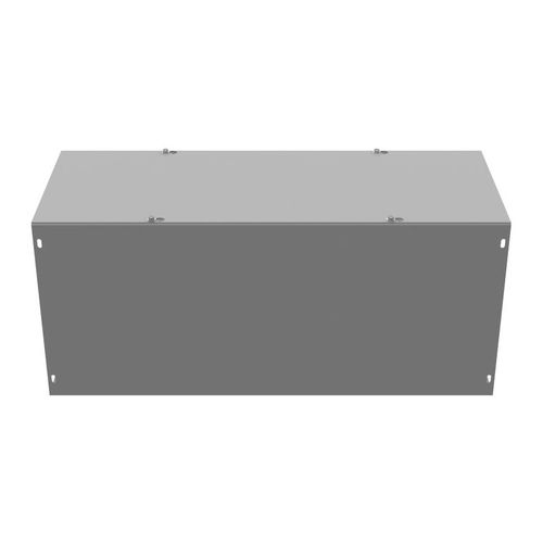 Main product image of 10" x 24" x 10" NEMA 1 Screw Cover Lay-In Wireway, Steel, Gray, No Knockouts, 101024-GSC1-NK