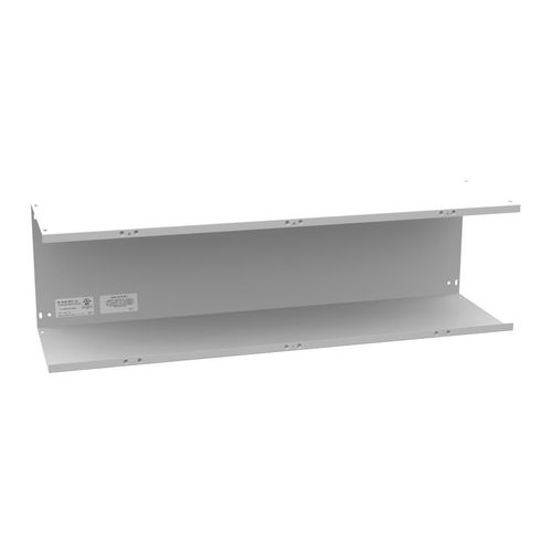Main product image of 10" x 36" x 10" NEMA 1 Screw Cover Lay-In Wireway, Steel, Gray, No Knockouts, 101036-GSC1-NK