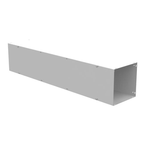 Main product image of 10" x 48" x 10" NEMA 1 Screw Cover Lay-In Wireway, Steel, Gray, No Knockouts, 101048-GSC1-NK