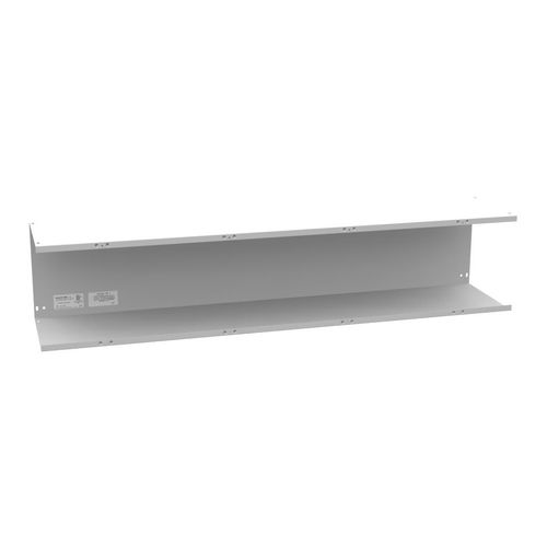 Main product image of 10" x 48" x 10" NEMA 1 Screw Cover Lay-In Wireway, Steel, Gray, No Knockouts, 101048-GSC1-NK