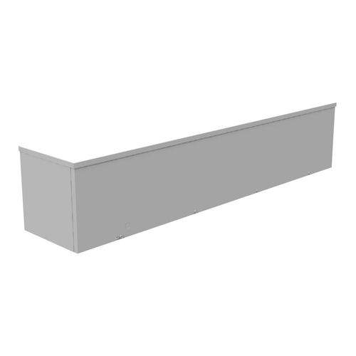 Main product image of 10" x 48" x 10" NEMA 3R Screw Cover Lay-In Wireway, Steel, Gray, No Knockouts, 101048-GSC3R-NK