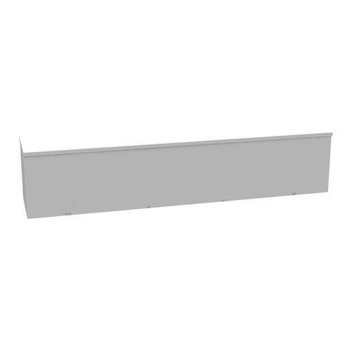 Main product image of 10" x 48" x 10" NEMA 3R Screw Cover Lay-In Wireway, Steel, Gray, No Knockouts, 101048-GSC3R-NK