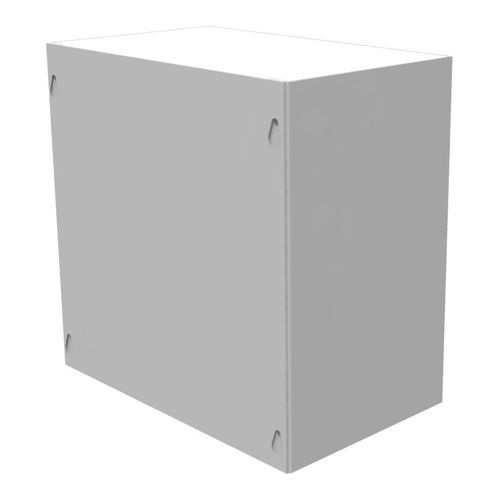Main product image of 10" x 10" x 6" NEMA 1 Screw Cover Junction Box, Steel, Gray, No Knockouts, 10106-SC1-NK
