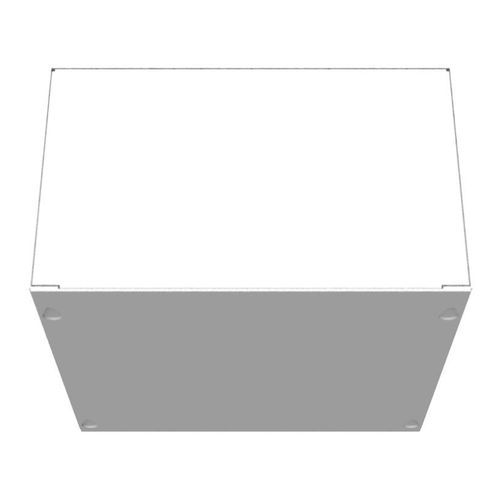 Main product image of 10" x 10" x 6" NEMA 1 Screw Cover Junction Box, Steel, Gray, No Knockouts, 10106-SC1-NK