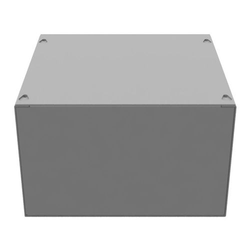 Main product image of 10" x 10" x 6" NEMA 1 Screw Cover Junction Box, Steel, Gray, No Knockouts, 10106-SC1-NK