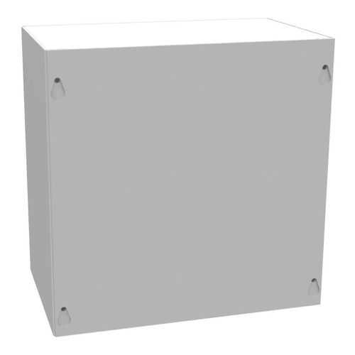 Main product image of 10" x 10" x 6" NEMA 1 Screw Cover Junction Box, Steel, Gray, No Knockouts, 10106-SC1-NK