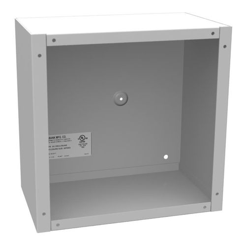 Main product image of 10" x 10" x 6" NEMA 1 Screw Cover Junction Box, Steel, Gray, No Knockouts, 10106-SC1-NK