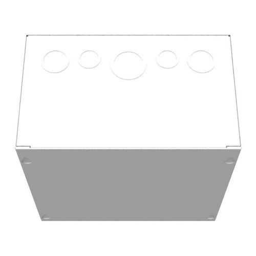 Main product image of 10" x 10" x 6" NEMA 1 Screw Cover Junction Box, Steel, Gray, 10106-SC1