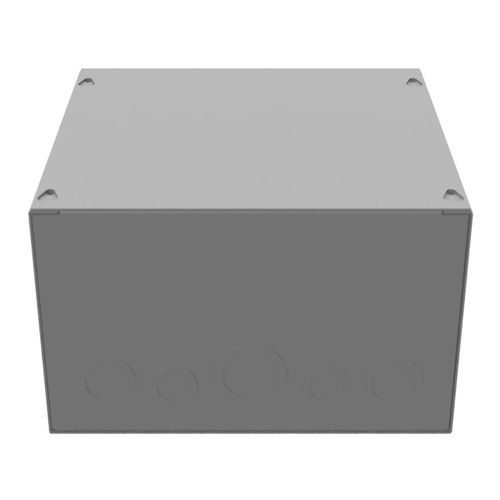 Main product image of 10" x 10" x 6" NEMA 1 Screw Cover Junction Box, Steel, Gray, 10106-SC1