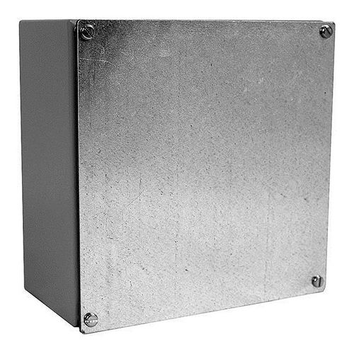 Main product image of 10" x 6" x 10" NEMA 1/3/12 Gasketed Screw Cover Junction Box, Steel, Gray, 10106-WSC2