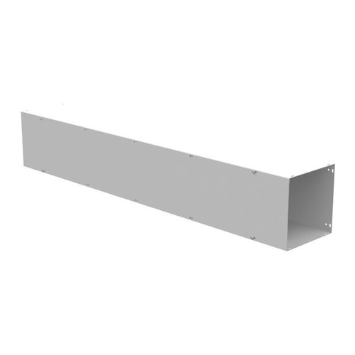 Main product image of 10" x 72" x 10" NEMA 1 Screw Cover Lay-In Wireway, Steel, Gray, No Knockouts, 101072-GSC1-NK