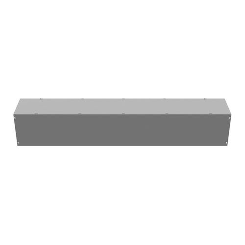 Main product image of 10" x 72" x 10" NEMA 1 Screw Cover Lay-In Wireway, Steel, Gray, No Knockouts, 101072-GSC1-NK