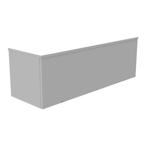 Main product image of 12" x 36" x 12" NEMA 3R Screw Cover Lay-In Wireway, Steel, Gray, No Knockouts, 121236-GSC3R-NK