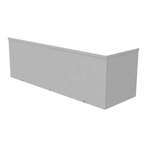 Main product image of 12" x 36" x 12" NEMA 3R Screw Cover Lay-In Wireway, Steel, Gray, No Knockouts, 121236-GSC3R-NK