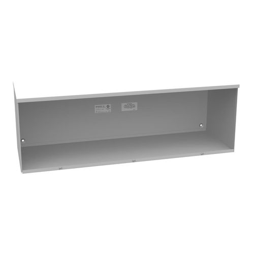 Main product image of 12" x 36" x 12" NEMA 3R Screw Cover Lay-In Wireway, Steel, Gray, No Knockouts, 121236-GSC3R-NK