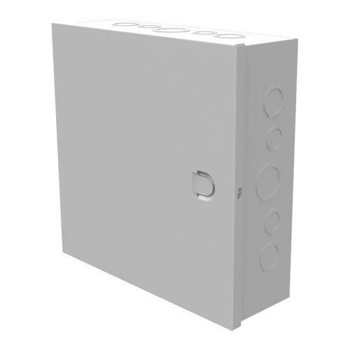 Main product image of 12" x 4" x 12" NEMA 1 Hinged Cover Junction Box, Steel, Gray, 12124-HC1
