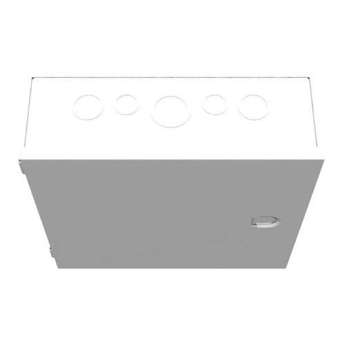 Main product image of 12" x 4" x 12" NEMA 1 Hinged Cover Junction Box, Steel, Gray, 12124-HC1