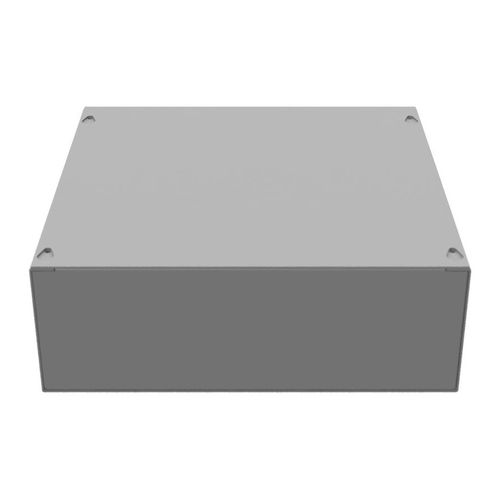 Main product image of 12" x 4" x 12" NEMA 1 Screw Cover Junction Box, Steel, Gray, No Knockouts, 12124-SC1-NK