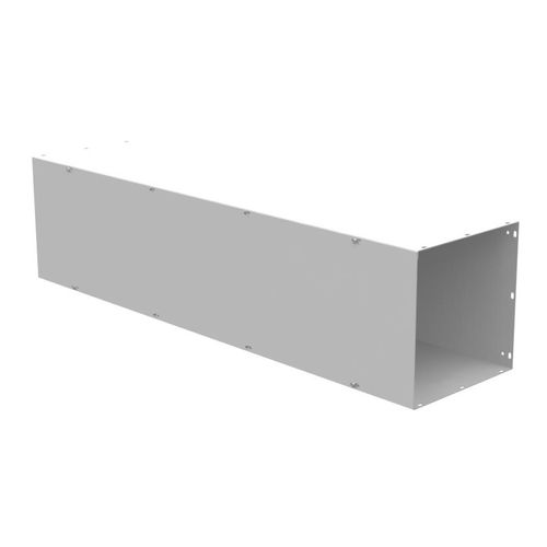 Main product image of 12" x 48" x 12" NEMA 1 Screw Cover Lay-In Wireway, Steel, Gray, No Knockouts, 121248-GSC1-NK