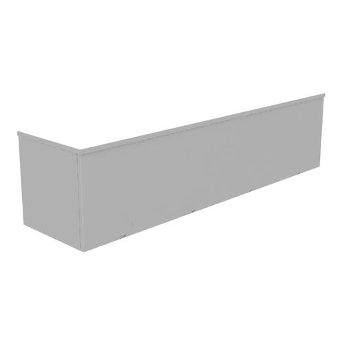Main product image of 12" x 48" x 12" NEMA 3R Screw Cover Lay-In Wireway, Steel, Gray, No Knockouts, 121248-GSC3R-NK