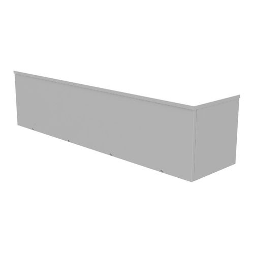 Main product image of 12" x 48" x 12" NEMA 3R Screw Cover Lay-In Wireway, Steel, Gray, No Knockouts, 121248-GSC3R-NK