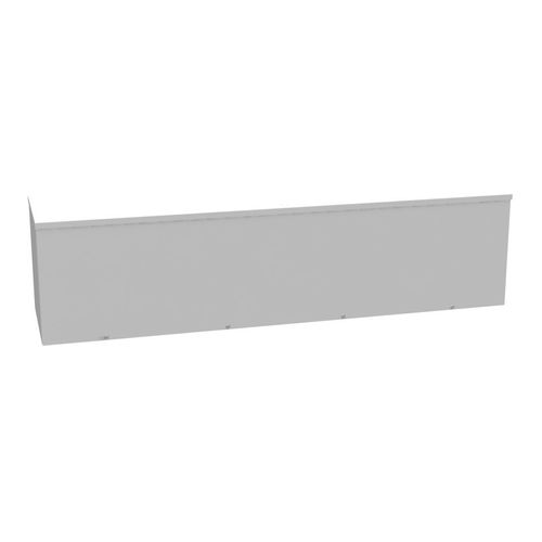 Main product image of 12" x 48" x 12" NEMA 3R Screw Cover Lay-In Wireway, Steel, Gray, No Knockouts, 121248-GSC3R-NK